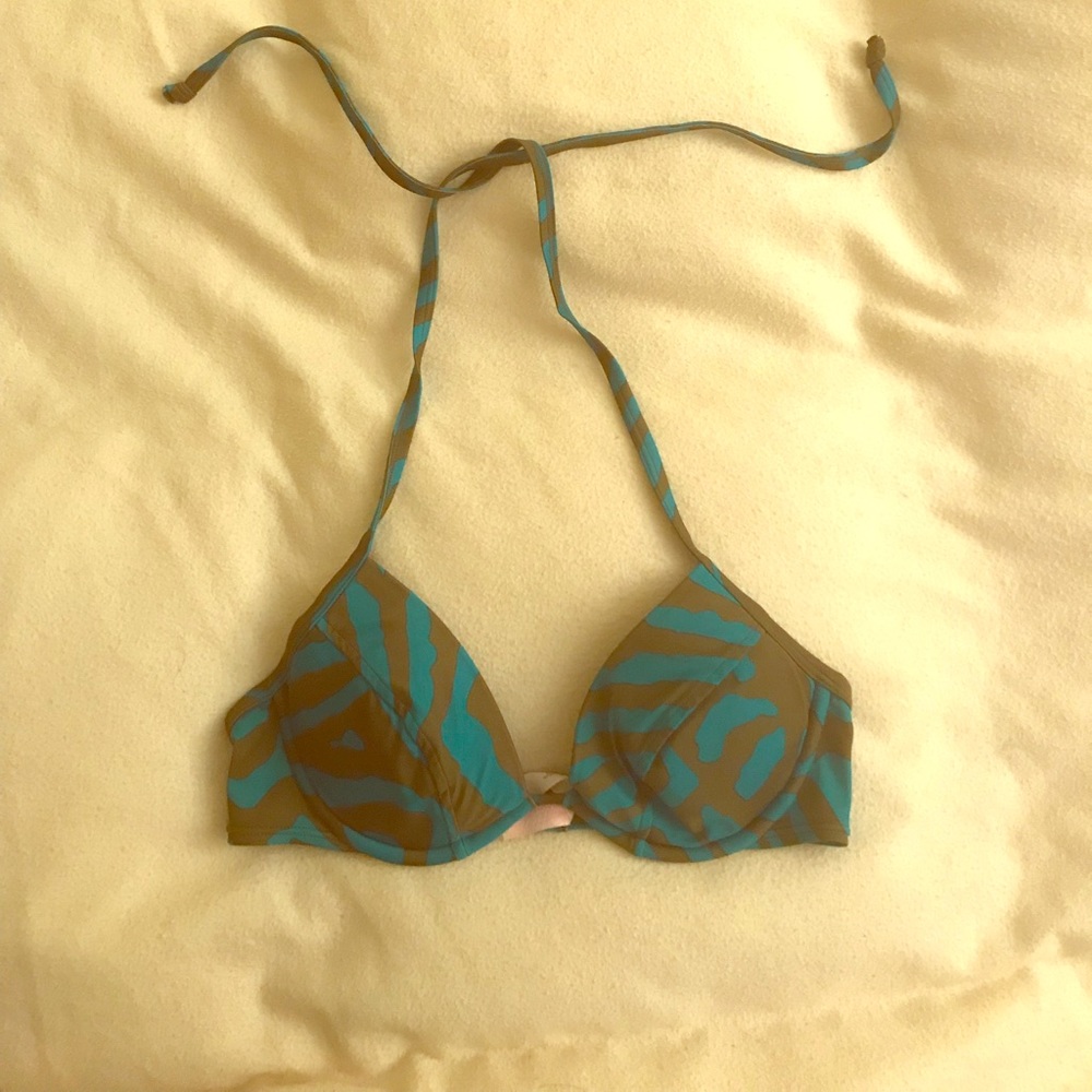 Victoria’s Secret Printed halter bikini top